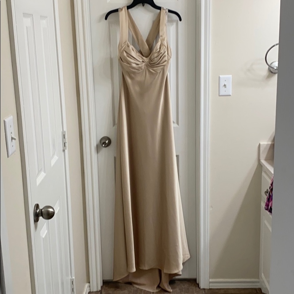 Champagne Calvin Klein Formal Dress